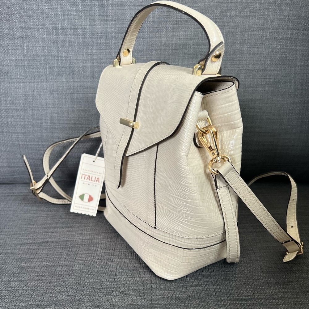 NWT DIVINA FIRENZE CONVERTIBLE BACKPACK SHOULDER BAG - Picture 2 of 10